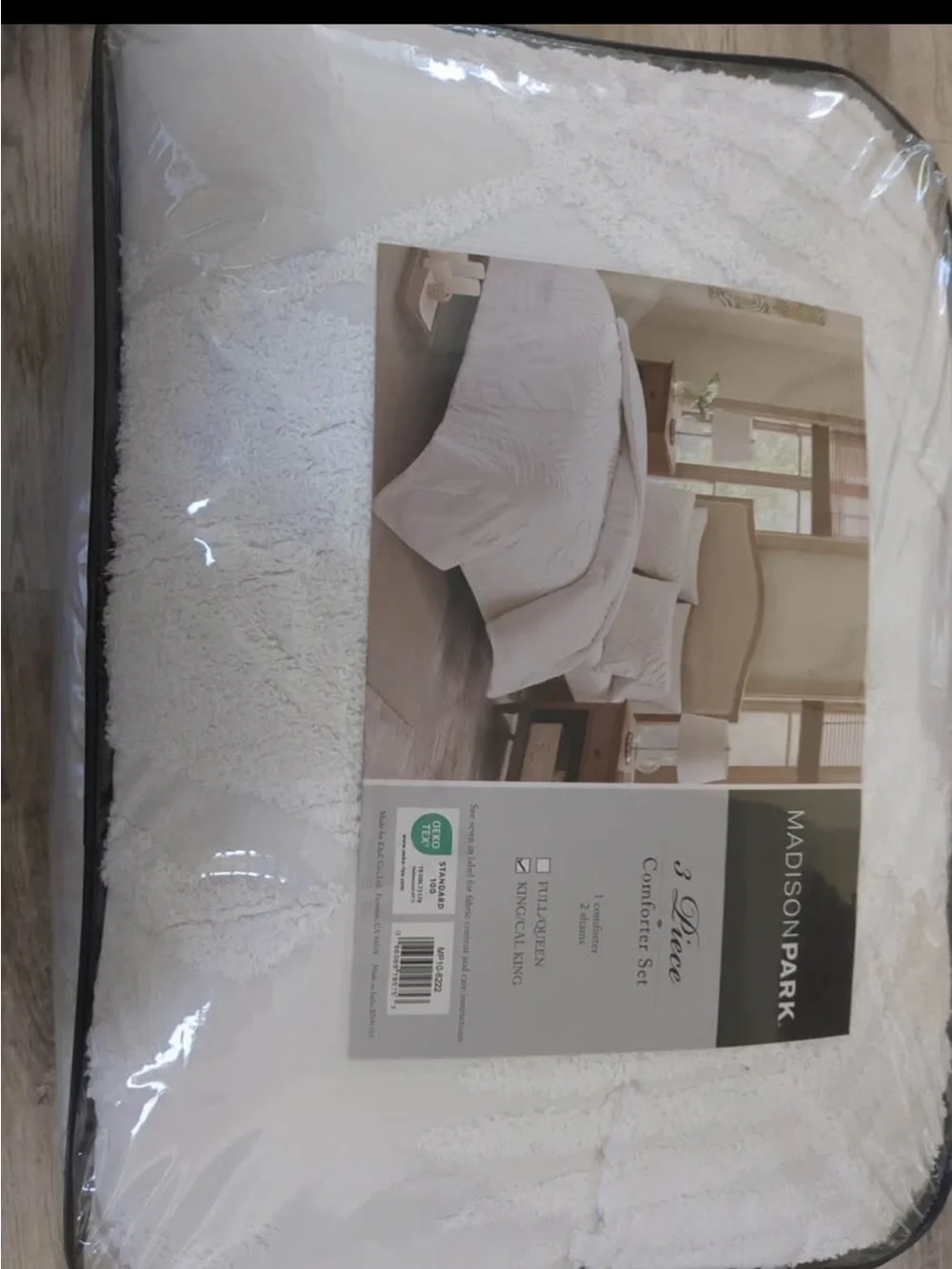 Madison Park Tufted Chenille Cotton Comforter, All Season Bedding Set, Cal King